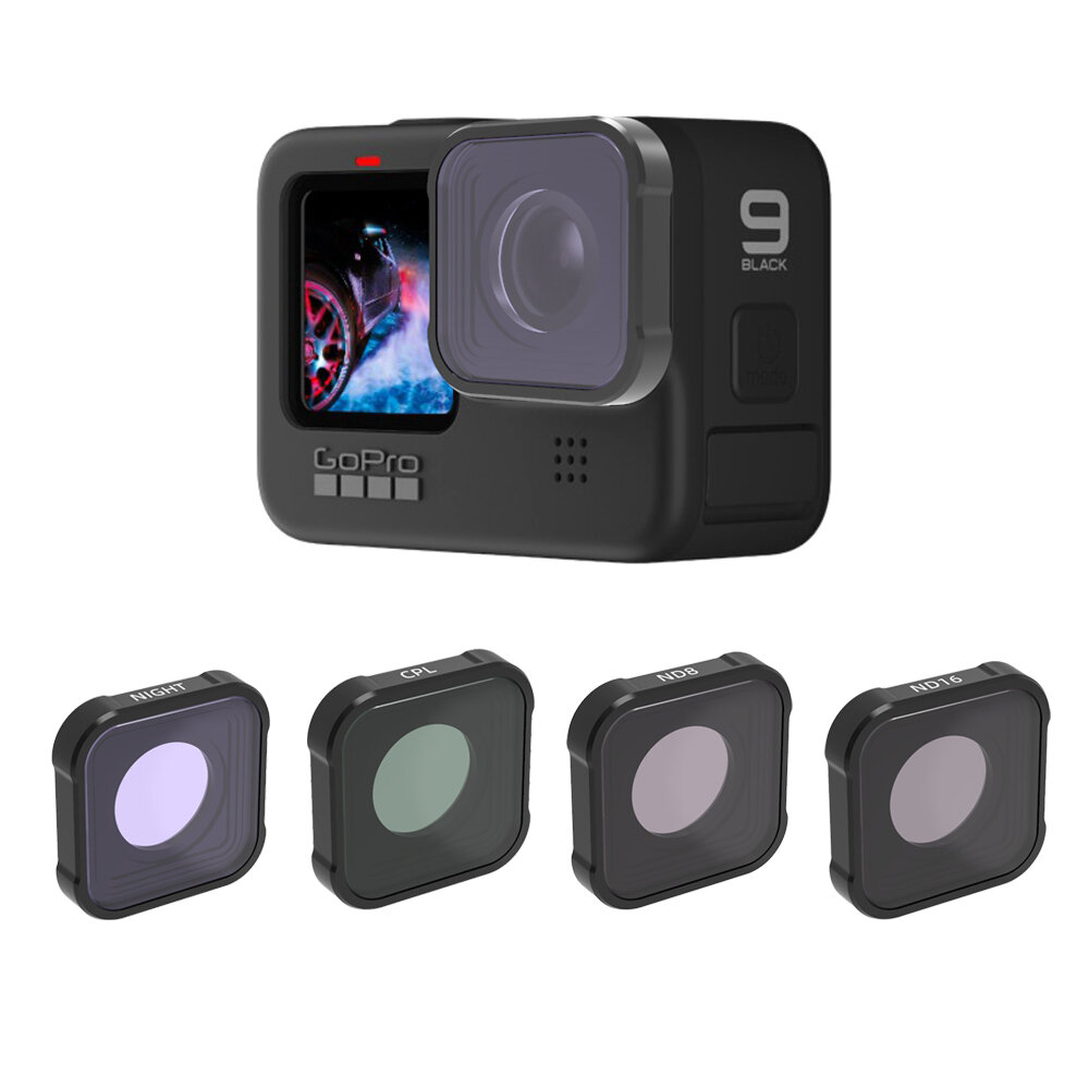URUAV GP09 Camerafilter MRC UV ND CPL STAR Nachtlens voor GoPro 9 Camera-accessoires