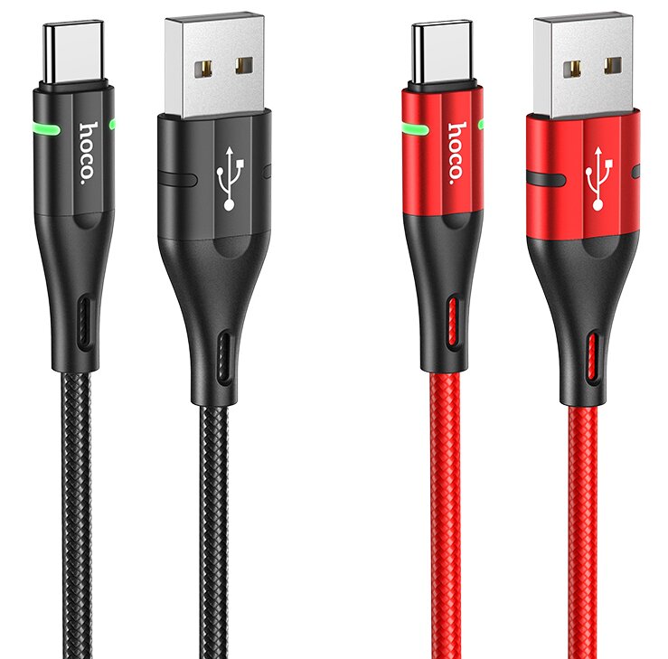 

HOCO U93 Aluminum Alloy USB Type-C Data Cable 3A Fast Charging 1.2M Data Cable for MI10 Note 9S POCO X3 OnePlus 8Pro