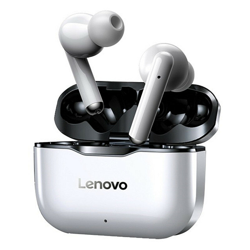 NIEUW Lenovo LP1 TWS bluetooth oordopjes IPX4 waterdichte sport-headset Ruisonderdrukking HIFI bashoofdtelefoon met microfoon Type-C Opladen