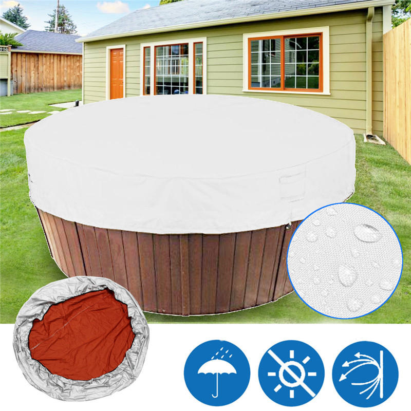 4 Sizes Bathtub Cover Shade Dust Cover Spa Covers Waterproof Hot Tub Weather Protector