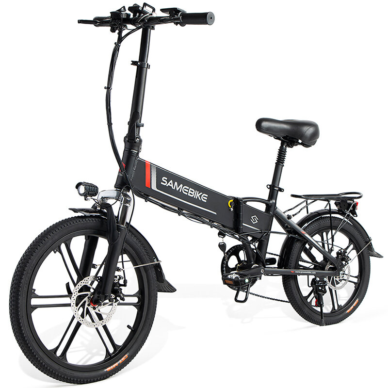 [EU Direct] SAMEBIKE 20LVXD30-II 10AH 48V 350W Electric Moped Bike 20 inch E-bike 40-80km Mileage Electric Bike Max Load