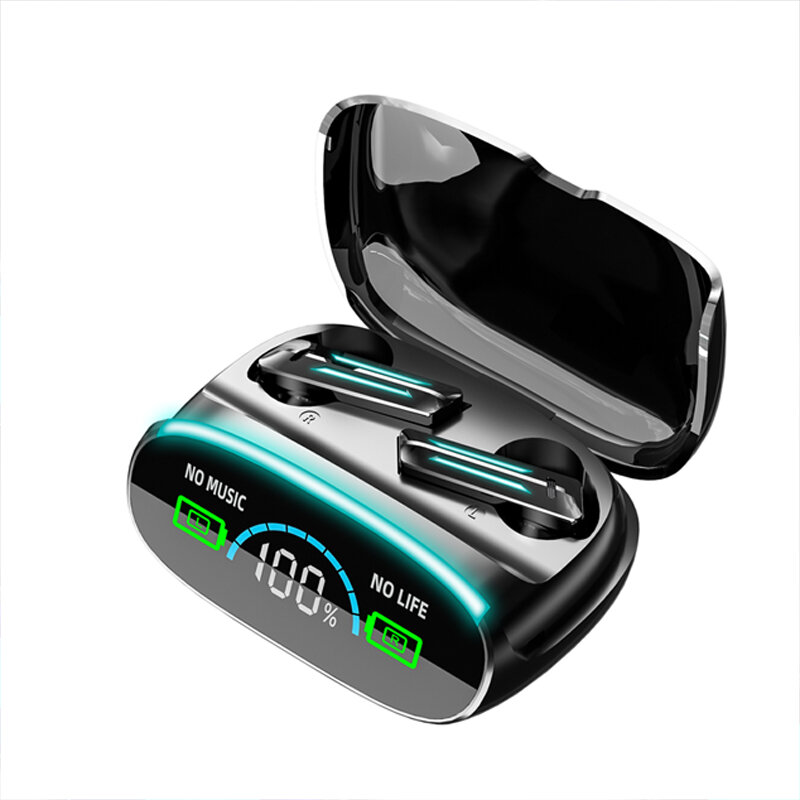 M39 TWS bluetooth 5.2 koptelefoon draadloze oordopjes LED digitaal display Powerbank sportkoptelefoo
