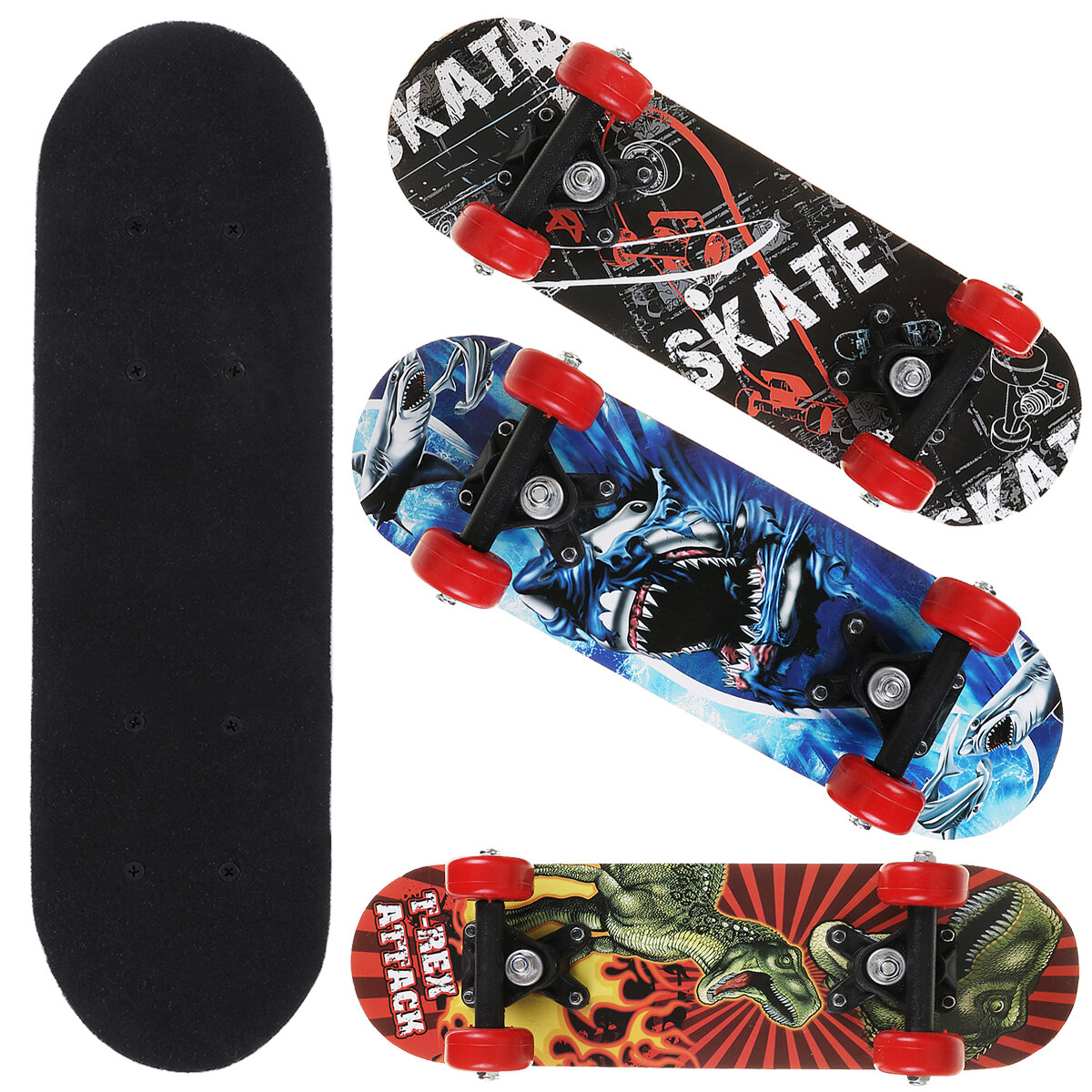 43cm Kids Skateboard 7 Layer Maple Wood Adult Tricks Longboard for Beginner Gift