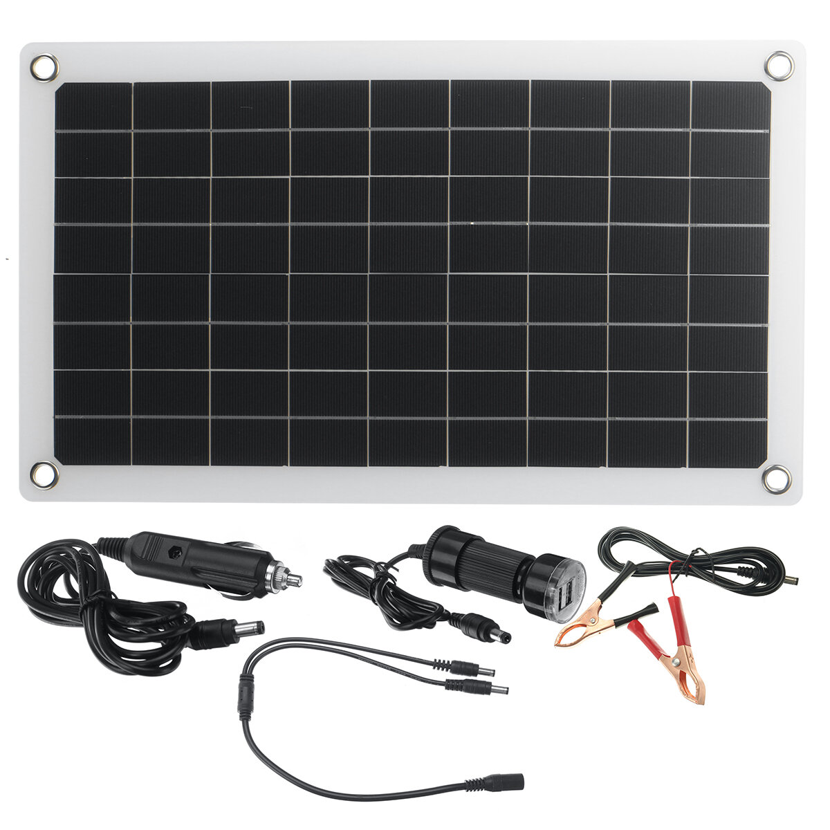 50W 18V zonnepaneel monokristallijn silicium batterijopladerset voor auto & kleine huishoudelijke ap