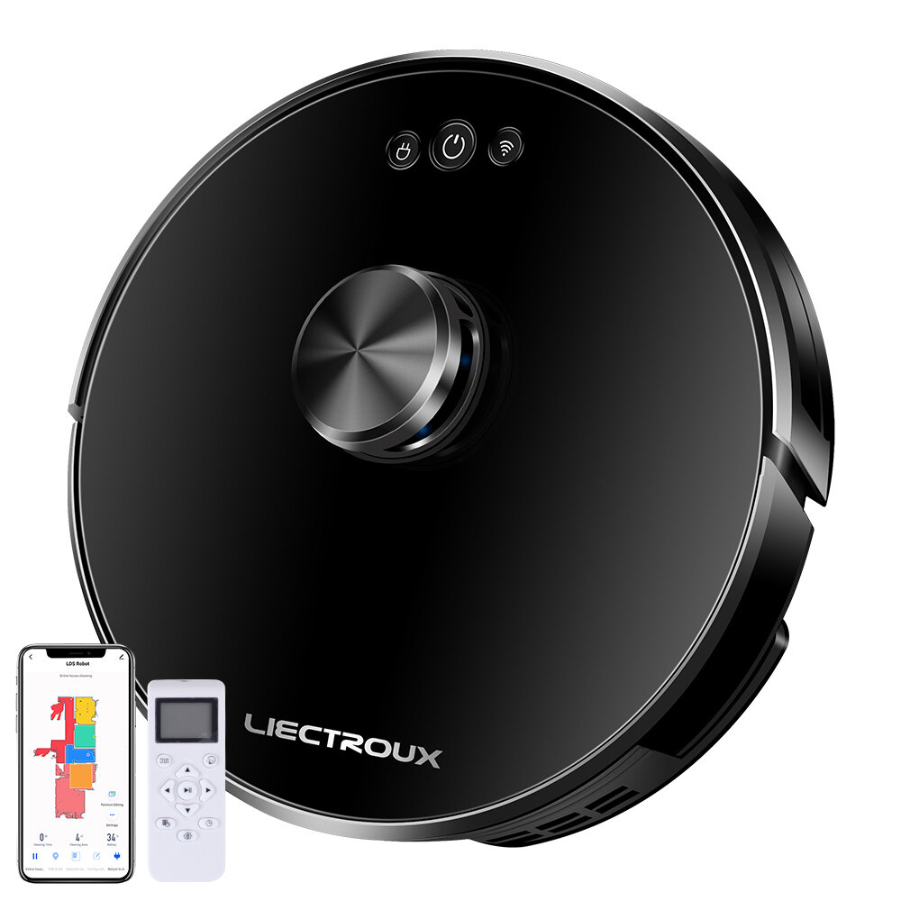 

[RU Direct]Liectroux XR500 Lidar Robot Vacuum Cleaner Laser Navigation & Mapping Sweep and Wet Mopping WiFi App Control