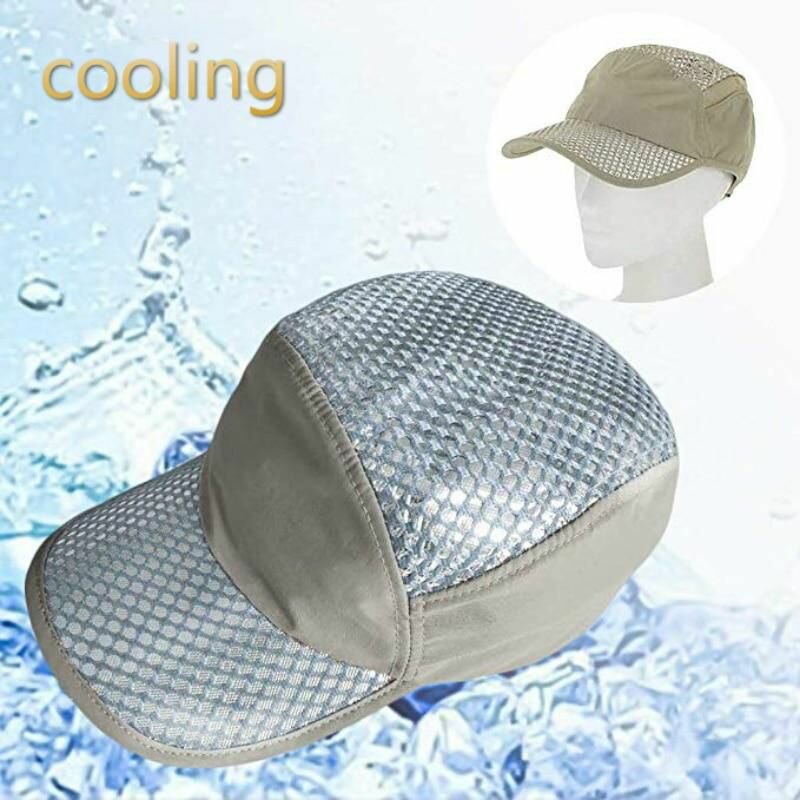 Outdoor Sunscreen Baseball Cap Shade Ice Cap Heatstroke Cooling Cap Fishing Hat