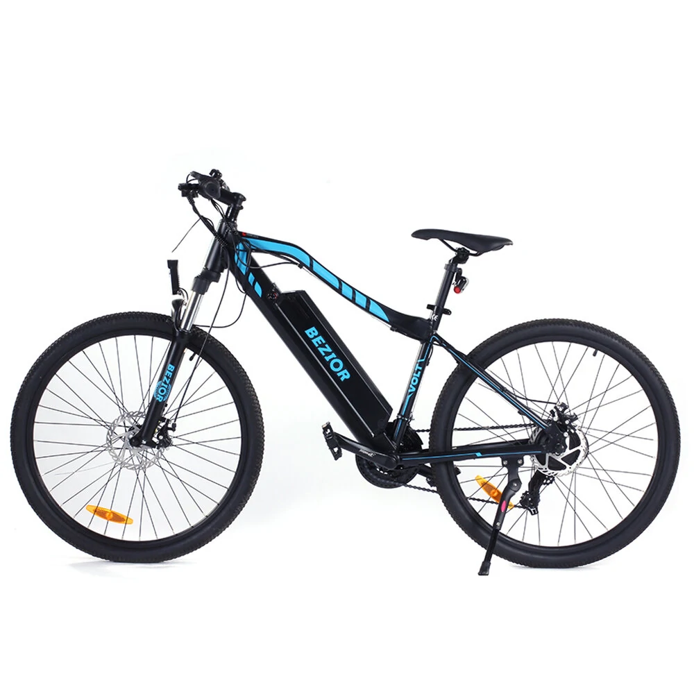 [EU DIRECT] Bezior M1 Pro 12.5Ah 48V 500W Electric Bicycle 27.5inch 25Km/h Top Speed 100km Mileage Range Max Load 120kg - Black