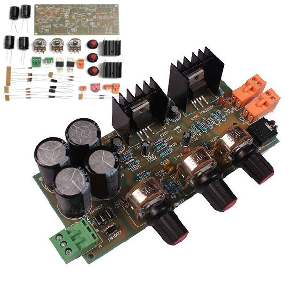 TDA2030A 2.0 Audio Amplifier Module Board 18W*2 Double Track DIY Kit 