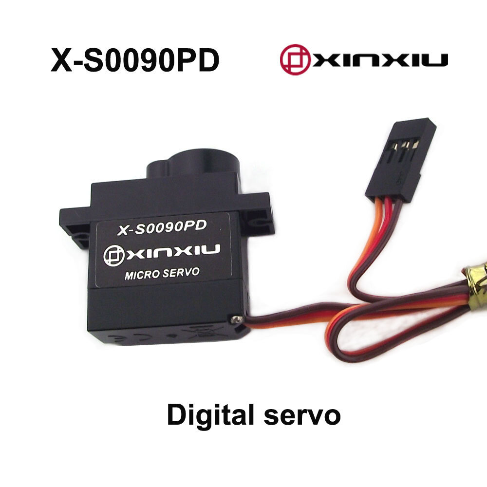 

XINXIU X-S0090PD RC Digital Servo 360 Degree Rotation 9g Micro Plastic Gear Servo 1.5kg.cm 4.8-6V for RC Car Aircraft Ro