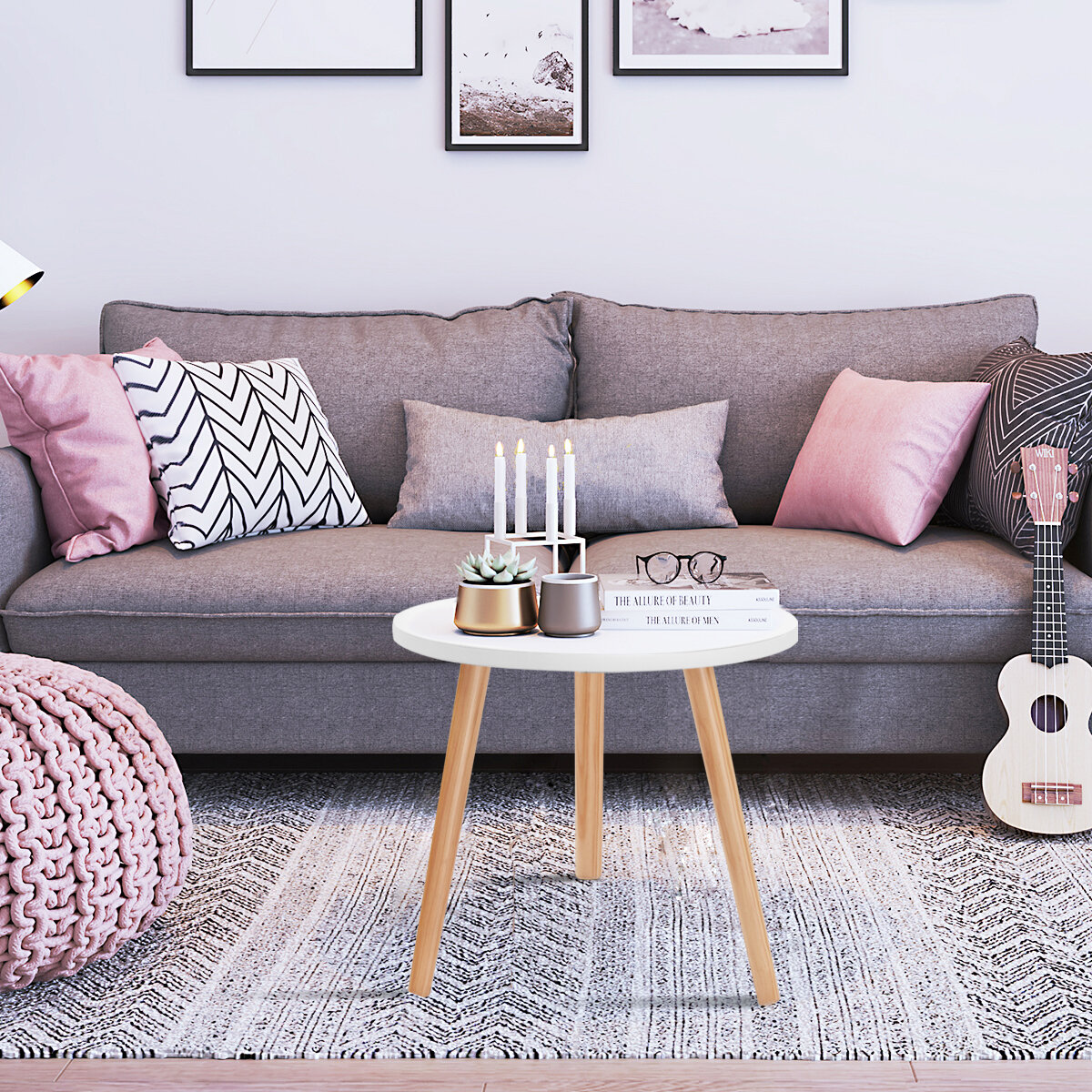 Moderne Ronde Koffie Thee Side Sofa Tafel Nordic Minimalistische Multi-size Tafel voor Woonkamer Home Decor