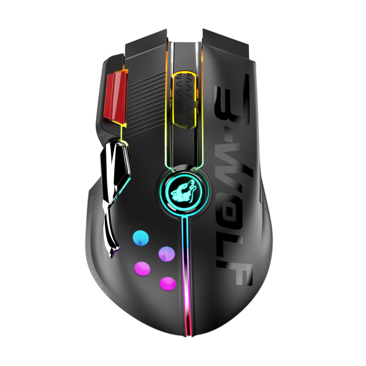 

ZIYOULANG X6 Gaming Mouse Type-C Wired/2.4G Wireless RGB Backlit Honeycomb Hollow 12000DPI Macro Programming Gamer Mice