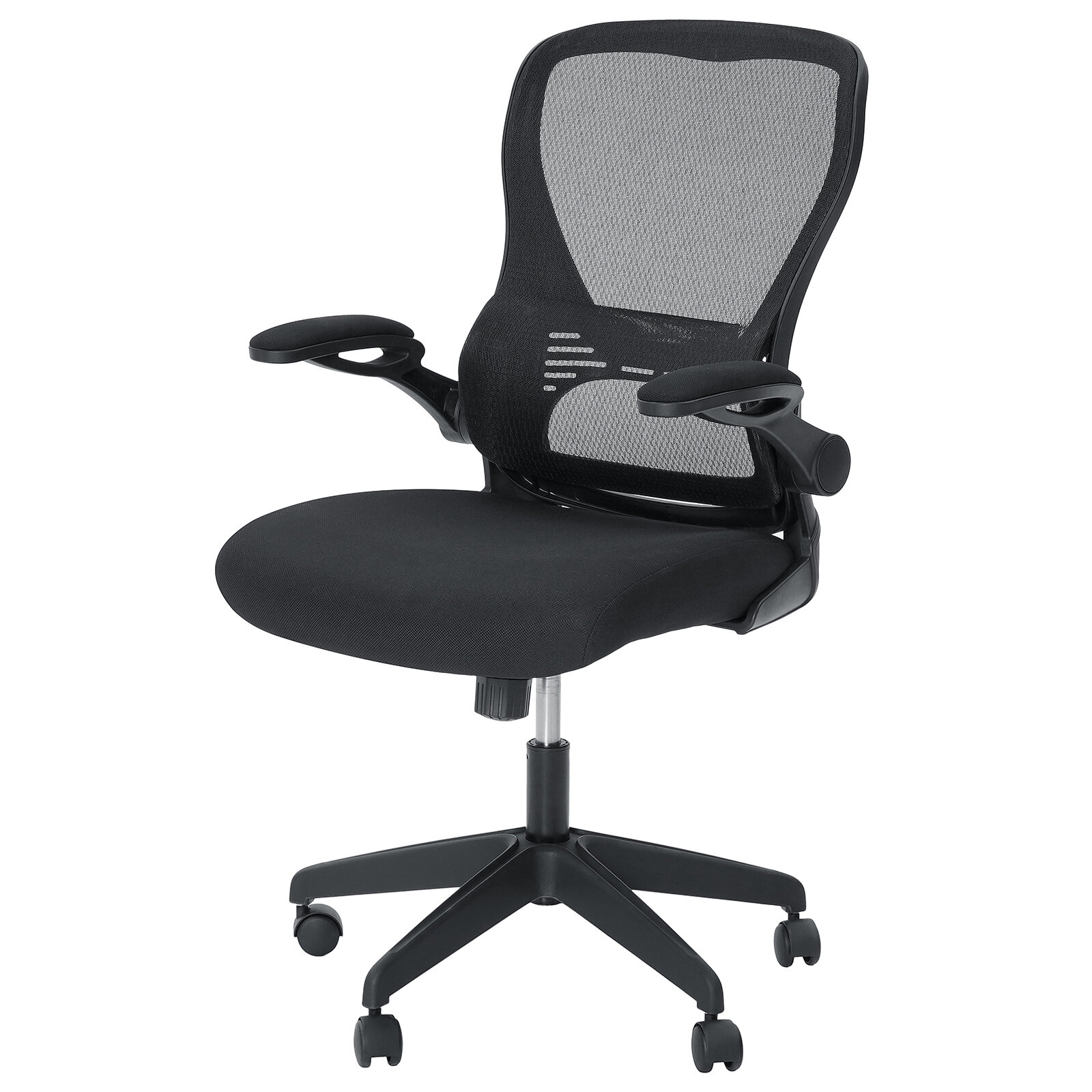 Hoffree Office Chair Ergonomic Desk Chair with Adjustable Height Lumbar Support High Back Mesh Computer Chair with Flip up Armrests