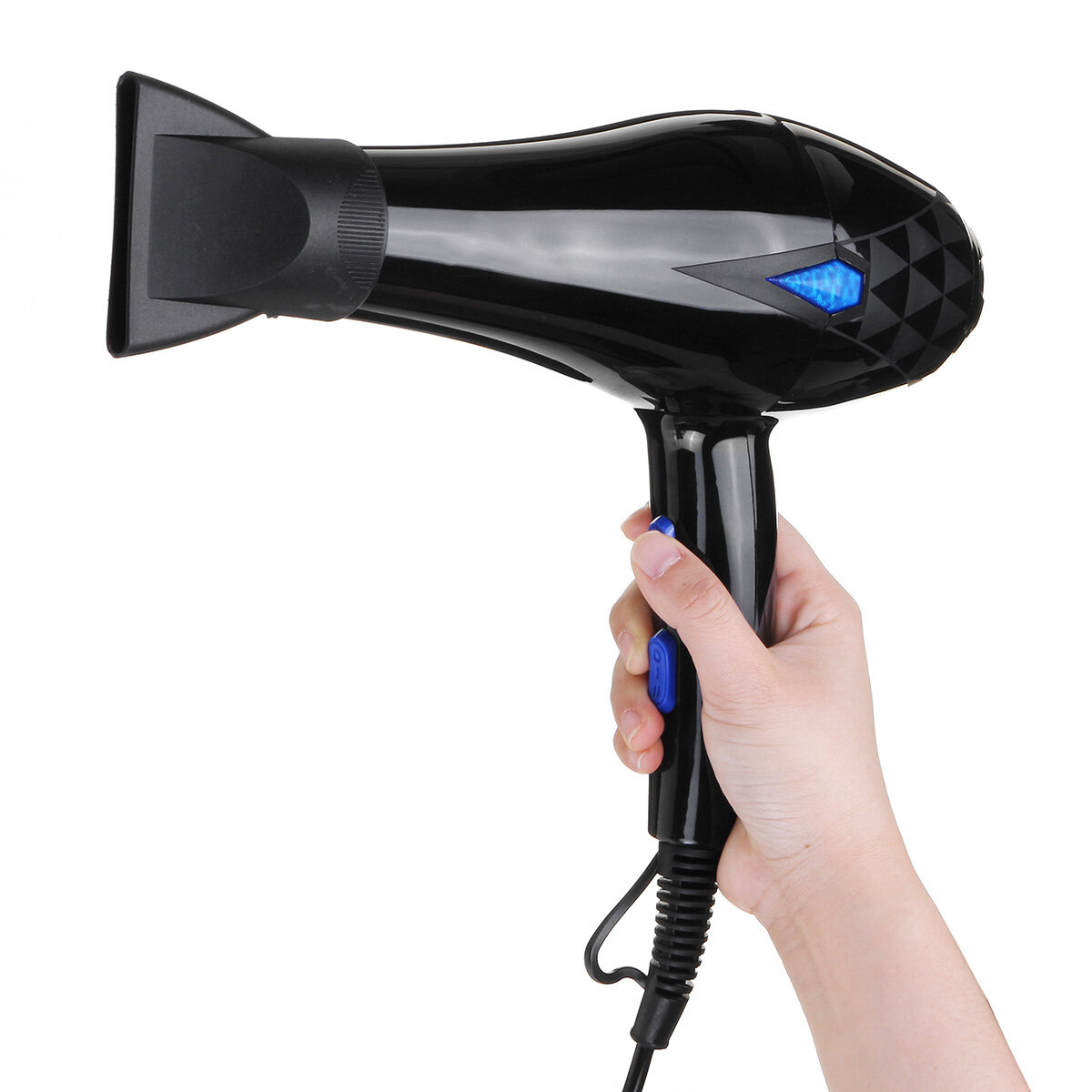 

2200W 220V Hair Dryer with Accessories Black Purple 3 Temperature Wind Gear Adjustment Hair Salon for Home Tools