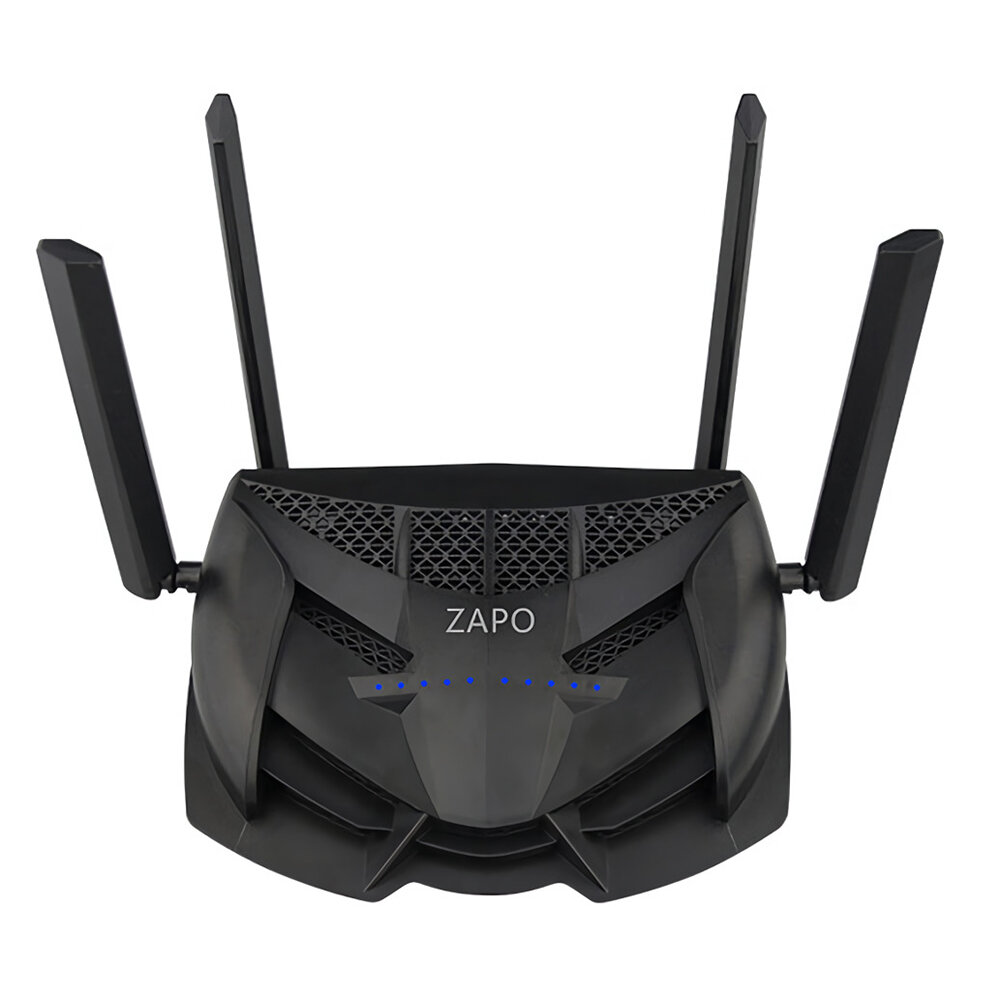 ZAPO Z-2600 dual-band draadloze router 2600Mbps 11AC gaming wifi-router met USB-poort 4 * antenne