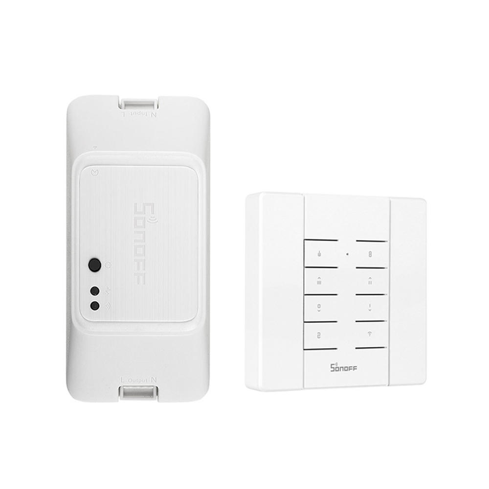 

SONOFF RF R3 ON/OFF WIFI Wireless Smart RF Switch Timer Supports DIY Mode 10A 2200W AC100-240V APP/433 RF/LAN/Voice Remo