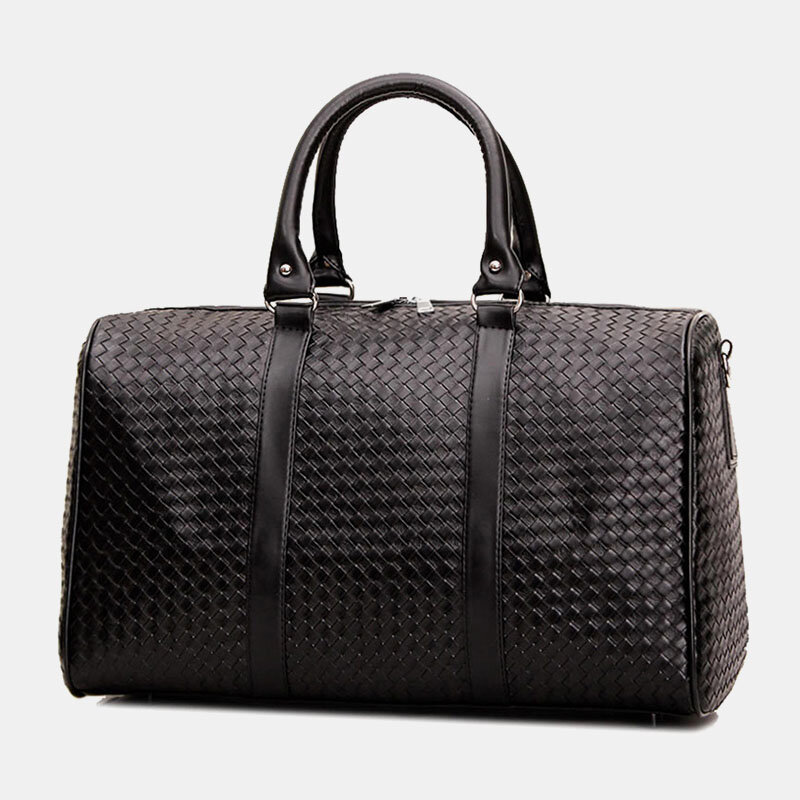 Men Woven Large Capacity Business Travel Bag Handbag Crossbody Shoulder Bag