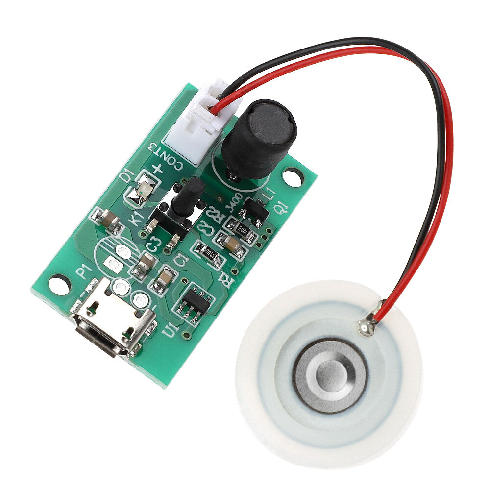 

USB Mini Humidifier DIY Kits Mist Maker and Driver Circuit Board Double Spray Head Heavy Fog Experimental Equipment Fogg