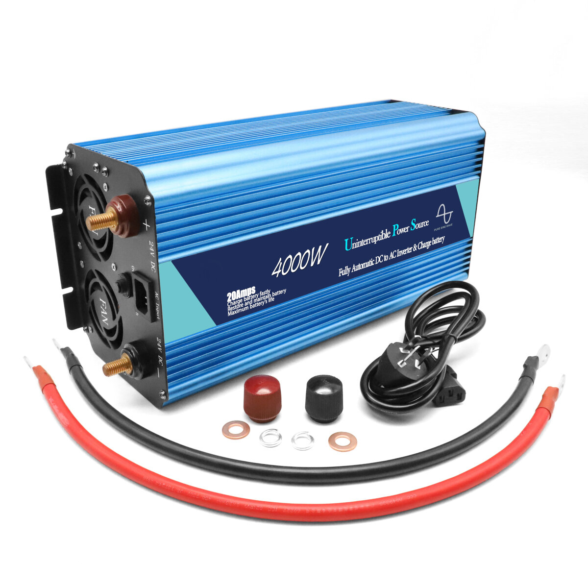 

BELTTT BET1500S 2000S 3000/4000W 12V/24V To 220V/110V Pure Sine Wave Power Inverter Battery Charger UPS Converter LCD Di