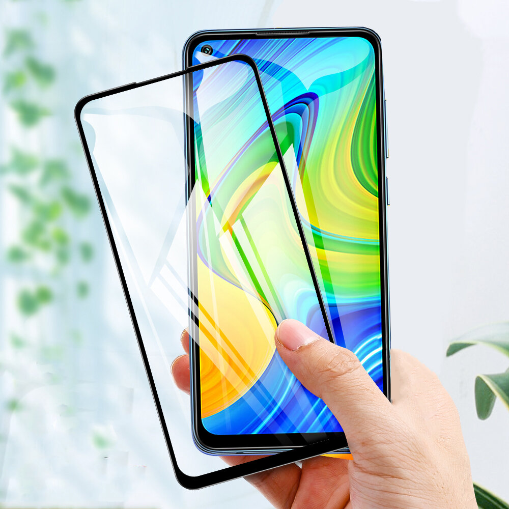 

Bakeey 5D Curved Edge 9H Anti-Explosion Full Coverage Tempered Glass Screen Protector for Xiaomi Redmi Note 9 / Redmi 10