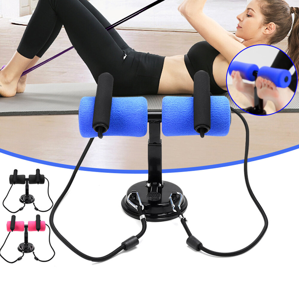 Sit-ups Assistant Device Abdominal Muscle Training Adjustable Resistance Band Self-Suction Sit Ups B