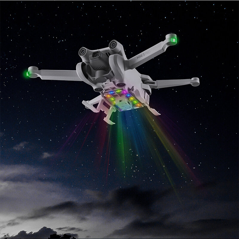 

STARTRC LED Night Flight Heighten Foldable Landing Gear Skid with Flash Light for DJI Mini 3 PRO RC Drone