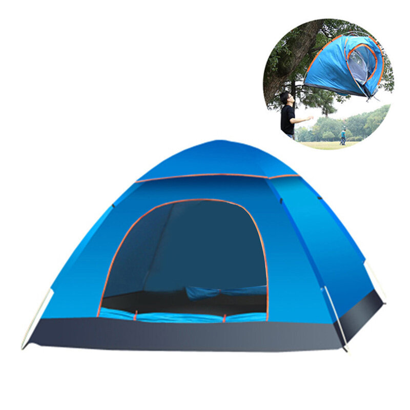 2-3 persone campeggio Tenda UPF50 + Tenda da viaggio impermeabile istantanea automatica Tenda da spiaggia pieghevole portatile