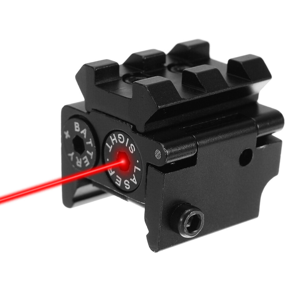 Mini Red Laser Beam Dot Sight Scope Hang Type Compact Tactical Picatinny 20mm Rail Mount