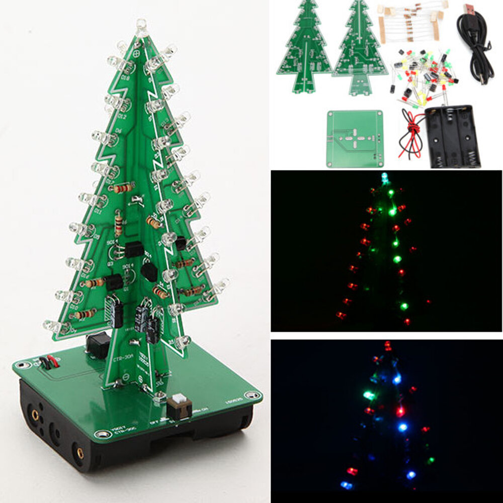Geekcreit? DIY kerstboom LED Flash Kit 3D elektronische leerkit
