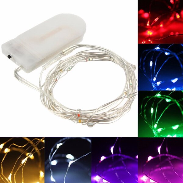 2M 20LED Copper String Fairy Light Battery Powered Xmas Light Party Wedding Lamp