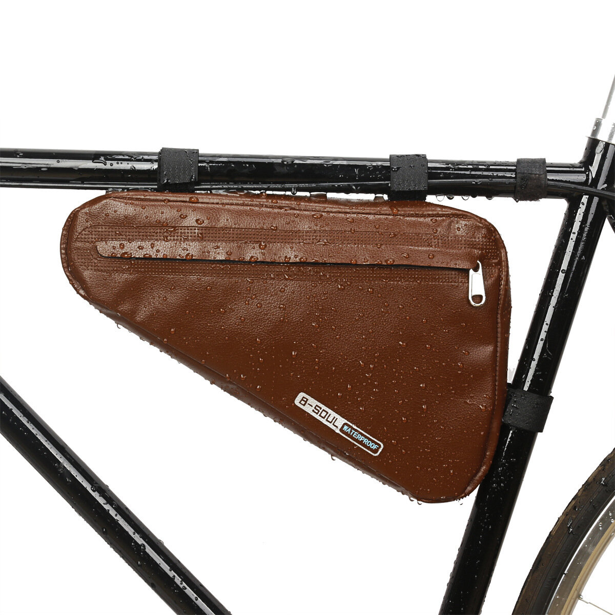 

B-SOUL Bike Bicycle Bag Rainproof Large Capacity MTB Road Frame Bag Triangle Pouch Waterproof Caulking Bag Pannier Acces