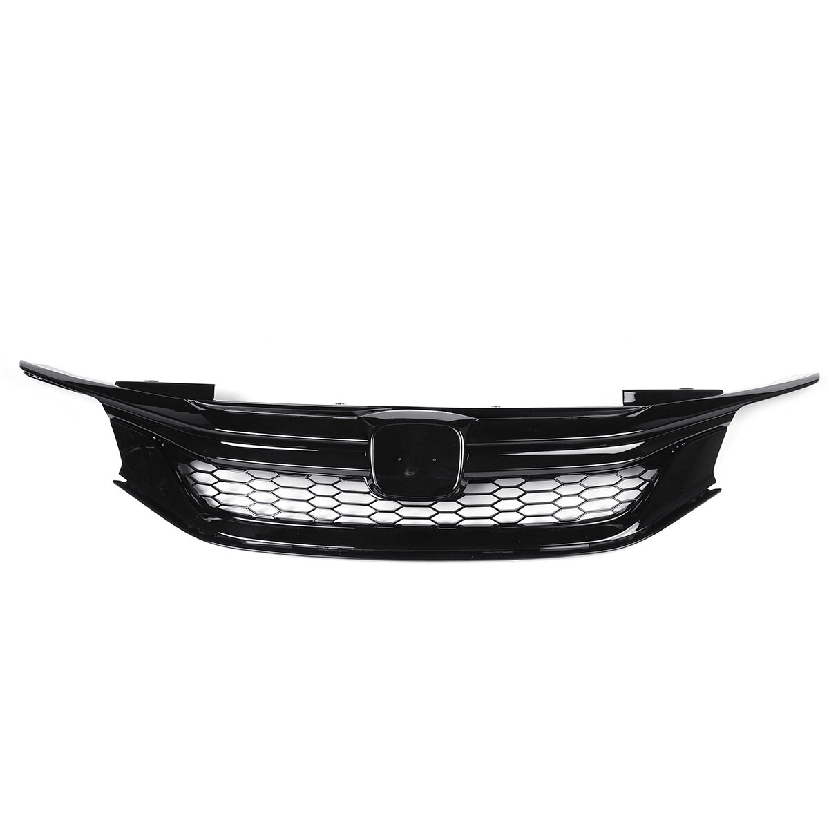 Sport Style Front Car Grille Front Bumper For 16-17 9th Gen HD Accord Sedan Glossy Black JDM
