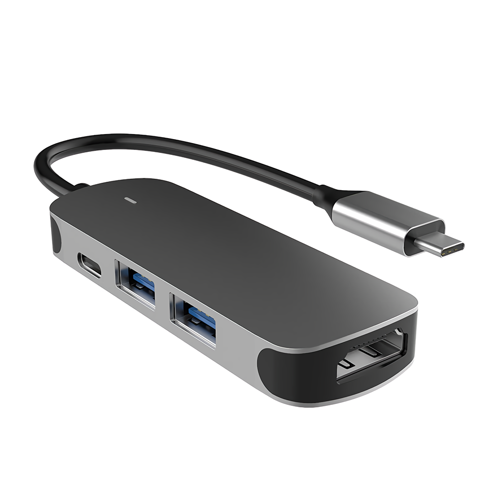 Geva Type C naar USB3.0 splitter Type C naar USB2.0 HD Hub 4 in 1 Docking Station Adapter 5 Gbps Con