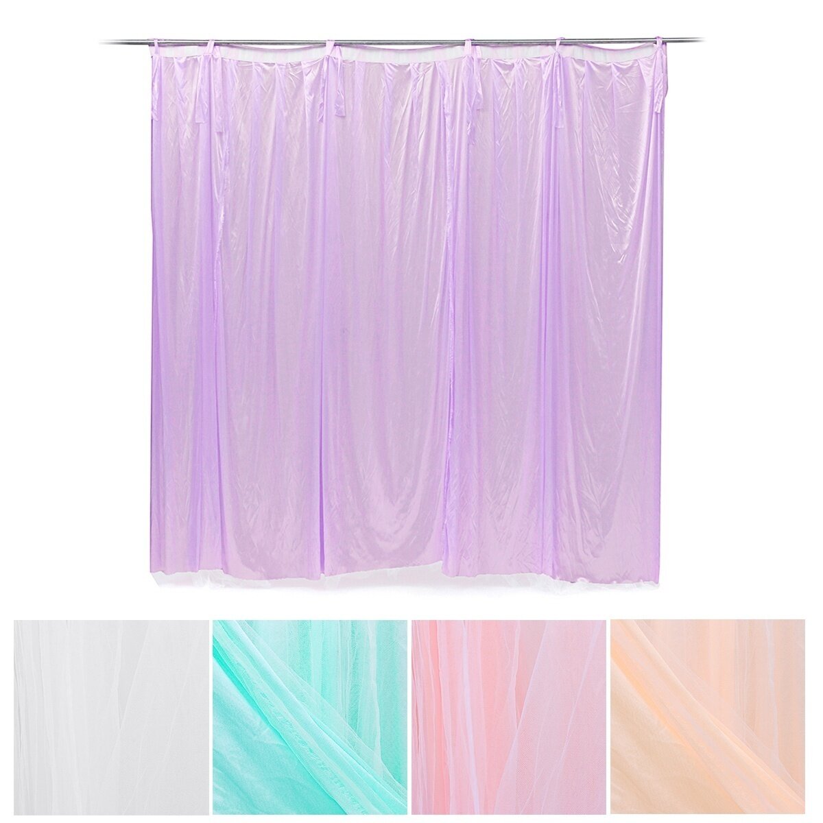 2X2m Wedding Backdrop Tulle Hanging Curtain Wedding Backdrop for Party Decor