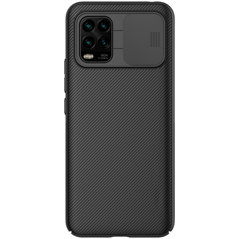 NILLKIN Anti-Hacker Peeping Slide Lens Cover Shockproof Anti-scratch Protective Case for Xiaomi Mi 10 Lite Non-original
