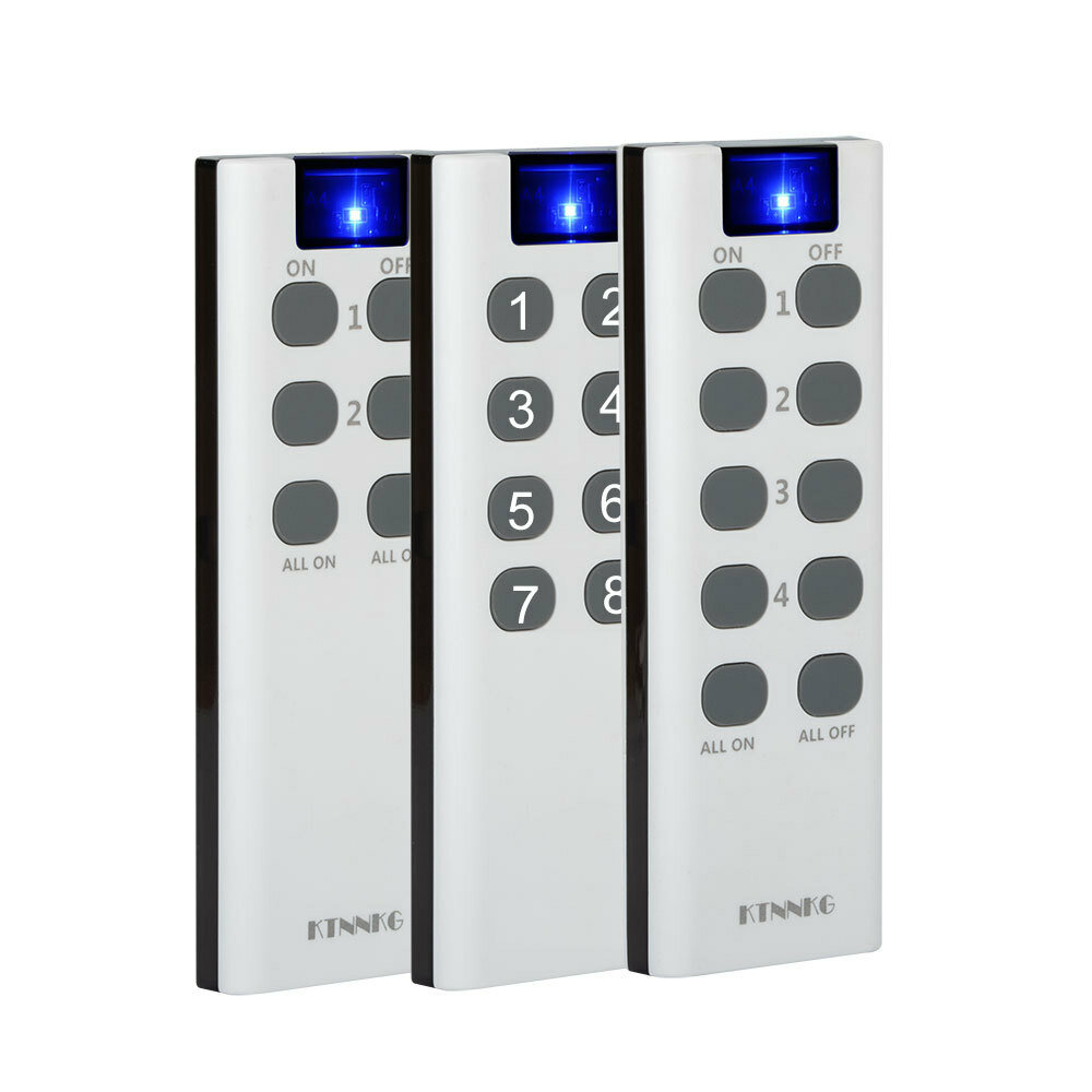 KTNNKG 433MHz Wireless Remote Control For Smart Home Electric Door and Window 1 2 4 6 8 10 Key Remot