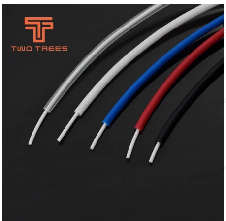 TWOTREES 5M PTFE Tube Red Blue Black White Transparent Nozzle Feed Tube 2x4mm with Portable Cutter for 3D Printer