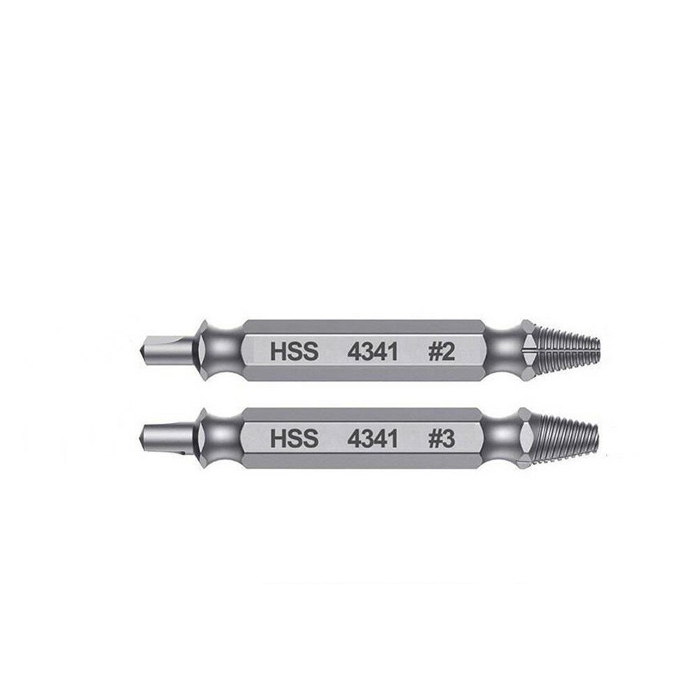 2PCS Hex 51mm HSS 4341 Screw Extractor Set Apply to Variable Speed Reversible Drill Tool