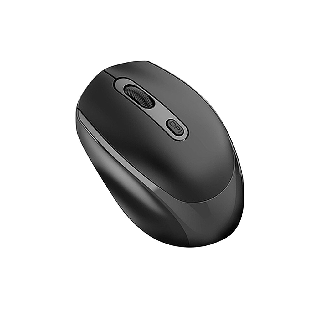 

HXSJ M107 2.4GHz+BT5.1 Wireless Mouse 1000/1200/1600 DPI Adjustable Ergonomic Mice Bulit-in 500mAh Battery 4 Keys Button