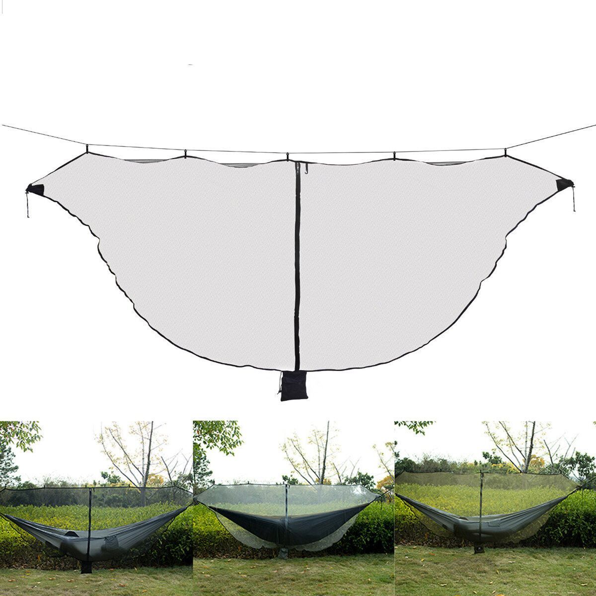 Hängematten-Moskito-Insekten-Netz-kampierender Schwingen-Bett-Gaze-Schutz im Freien