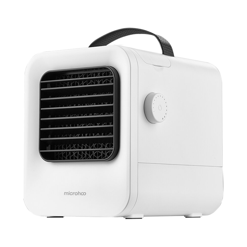 Microhoo MH02A Portable USB Air-Conditioning 2.5m/s Cooling Fan Negative Ion Purifier Air Cooler Stepless Speed Regulati