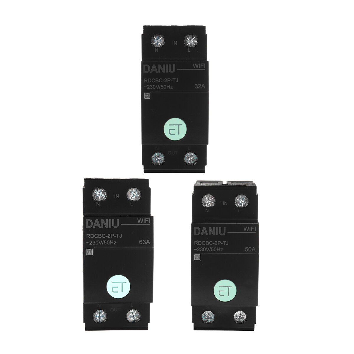 DANIU 2P WiFi Circuit Breaker Time Timer Relay Switch Smart House Voice Remote Control by TUYA APP f