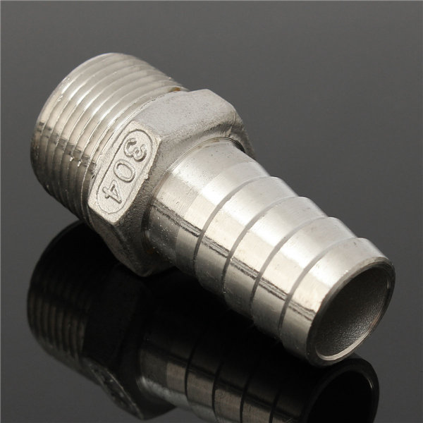 3/4 inch mannelijke draad buis barb slang staart connector adapter 15mm tot 25mm