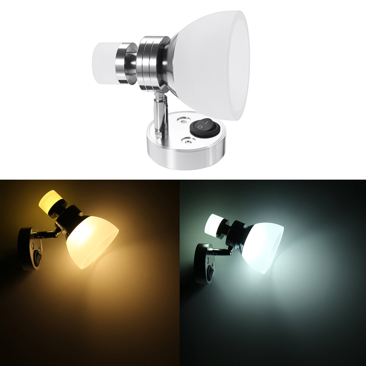 

Светодиодный светильник для чтения Spot Wall Mount прикроватный Лампа для Лодка RV Camper Trailer Van Авто