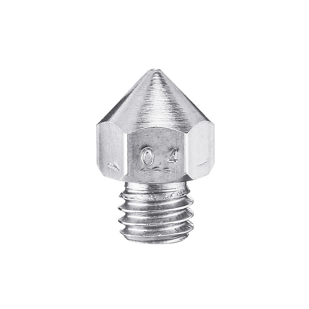 

0.4mm M6 Threaded 1.75mm Filament Stainless Steel Nozzle for Reprap Makerbot 3D Printer