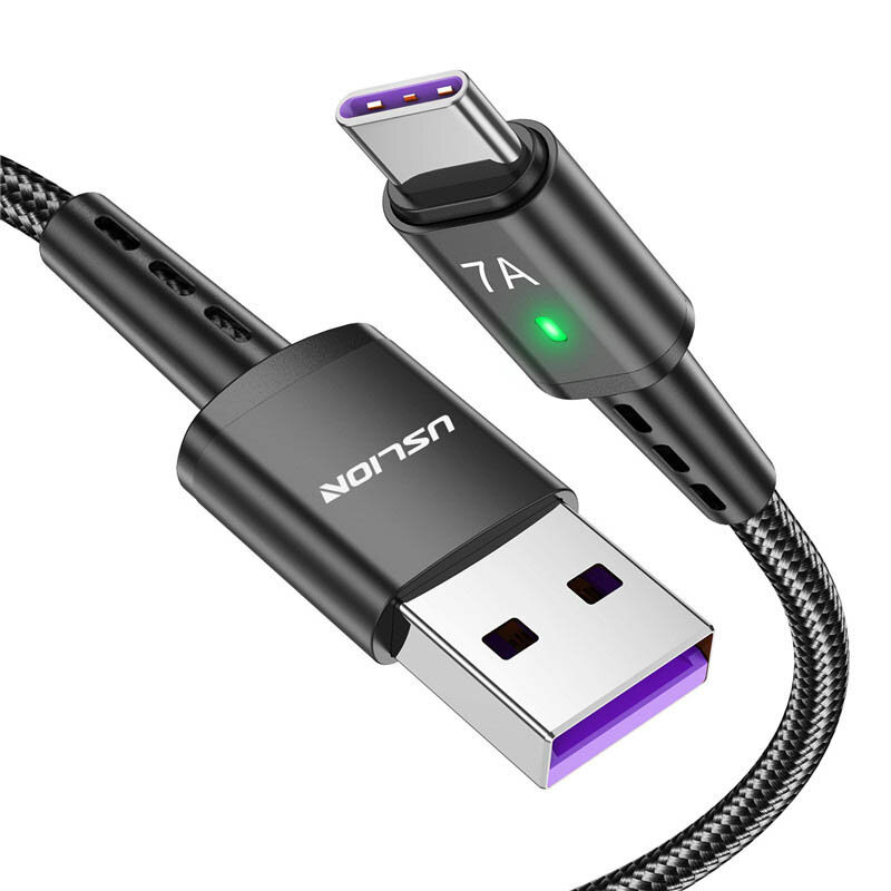 7A USB-A tot Type-C Kabel Snel opladen Datatransmissie Koperen kernlijn 1M/2M lang voor Huawei Mate5