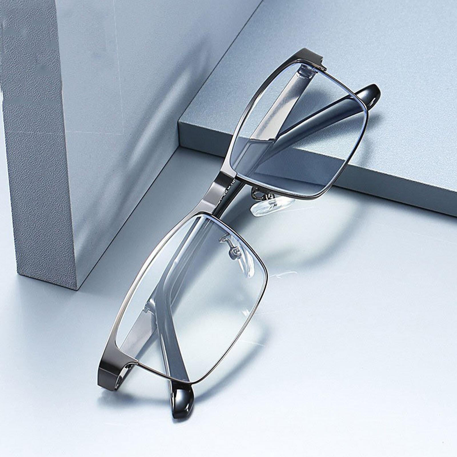 Jassy heren casual metalen mode comfortabele blauw licht blokkerende optische leesbril