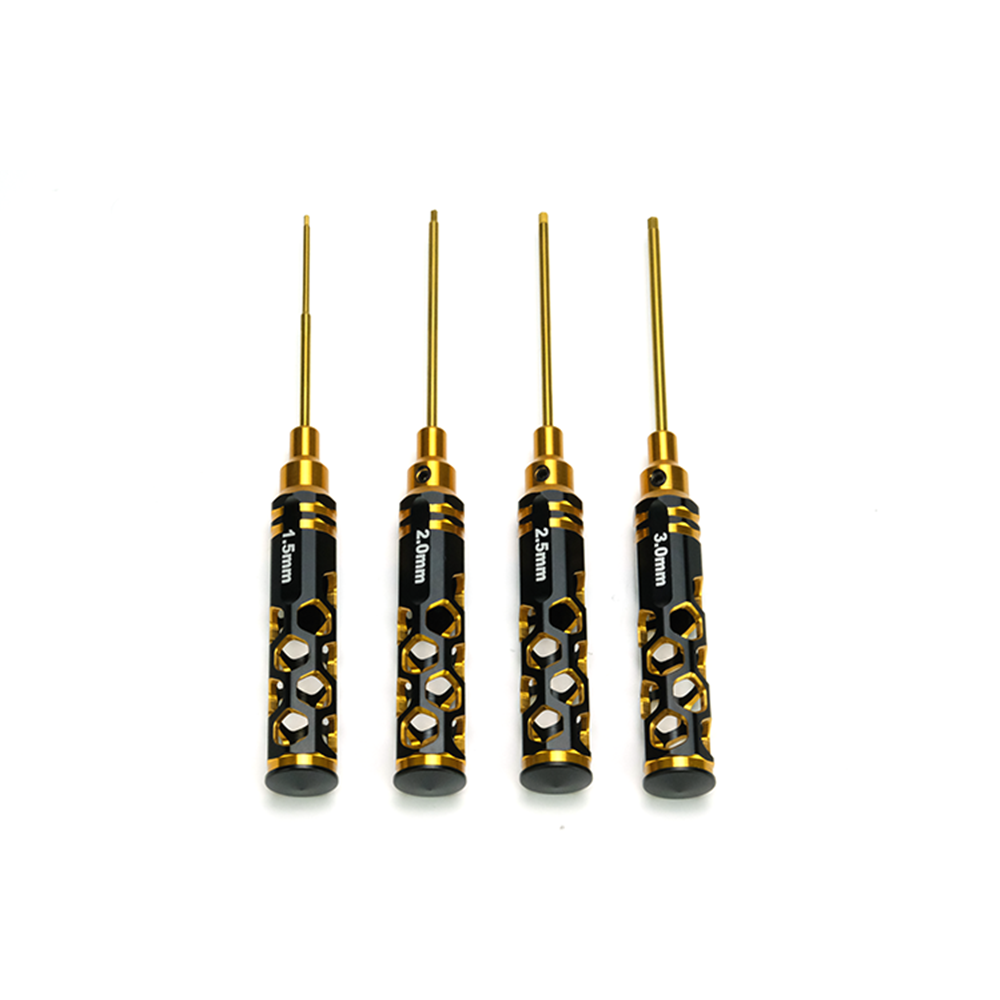 4pcs STP 1.5/2/2.5/3mm Customized Hollow Screwdriver Tool Set for FPV RC Models Car Boat Airplane