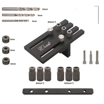 best price,wnew,doweling,jig,kit,aluminum,alloy,hole,drill,guide,punch,discount