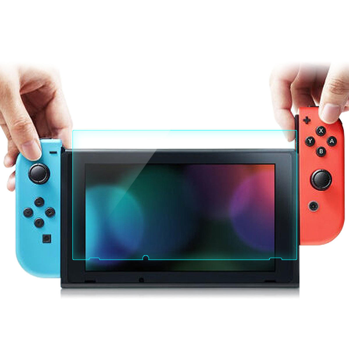 

2 в 1 9H 2.5D Изогнутая защитная пленка для экрана Закаленное стекло для игровой приставки Nintendo Switch