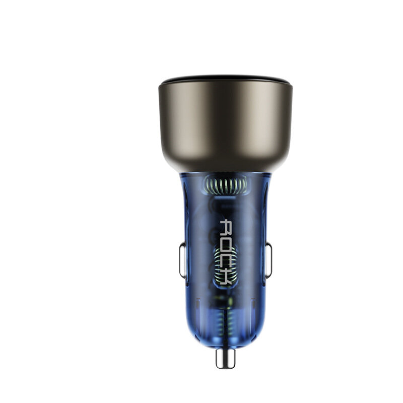 

ROCK SD-017 72W 2-Port USB PD Car Charger Adapter 72W Type-C+USB-A PD QC3.0 Support AFC FCP SCP PPS PE2.0 PE1.1 Fast Cha